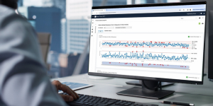 quality day; minitab statistical software on a computer screen